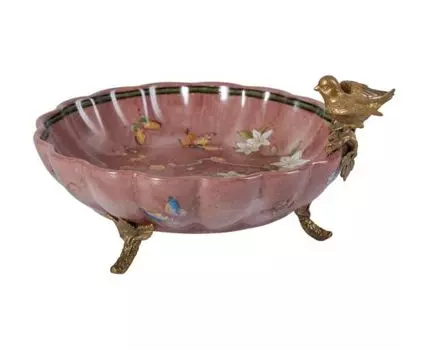 Блюдо с птичкой