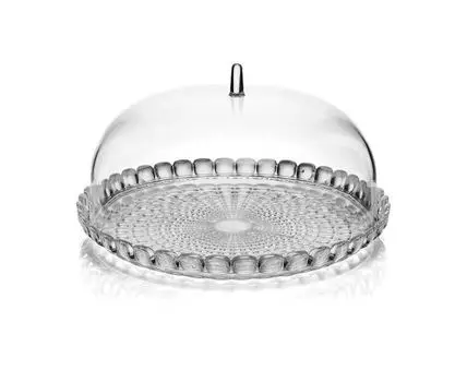 Блюдо сервировочное с крышкой Tiffany (Серый, 29,8)