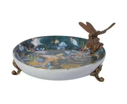 Блюдо со стрекозой