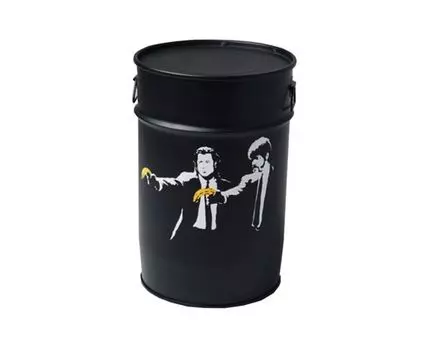 Бочка Криминальное чтиво (черный, с рисунком)