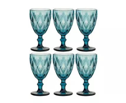 Бокал Ромбо 6 шт. (Синий)
