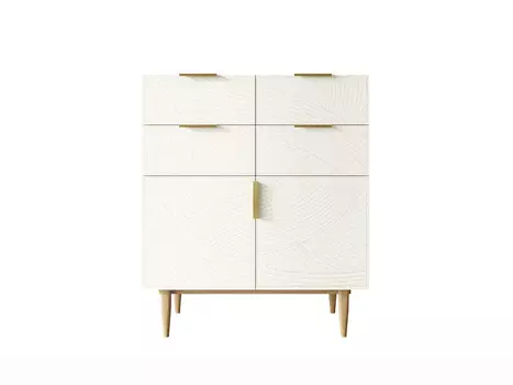 Большой комод с четырьмя ящиками и дверками Line