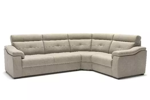 Boston диван-кровать угловой замша серый