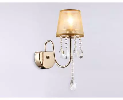 Бра Ambrella light с абажуром и хрусталем Traditional