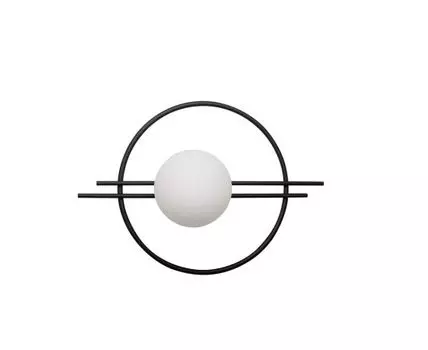 Бра Circle (черный, белый)