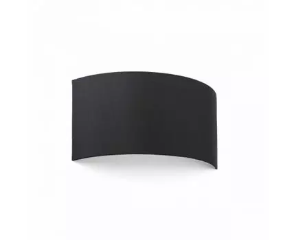 Бра горизонтальное полукруглое Cotton черное