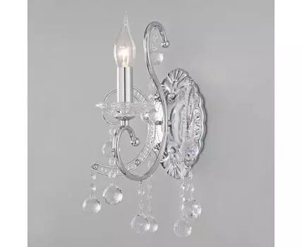 Бра классическое с хрусталем 10096/1 хром
