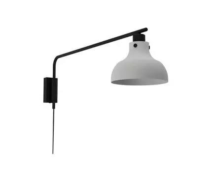 Бра MATLOCK, 1Х40W, E27, L200, H250, A800, сталь, серый, черный, 43843