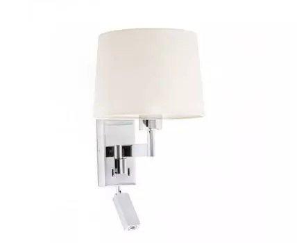 Бра с ридером Artis хром/белый