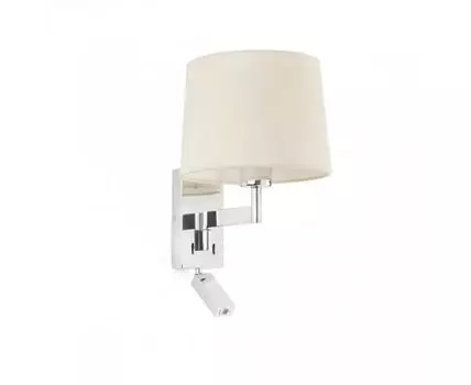 Бра с ридером Artis хром/бежевый