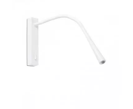 Бра с ридером Flin белое