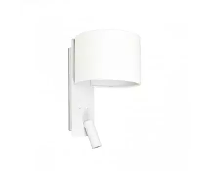 Бра с ридером Fold белый