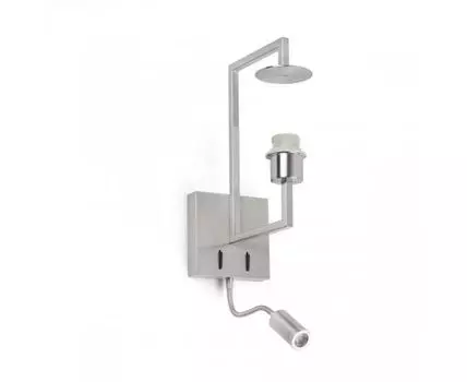 Бра с ридером Frame никель-матовое
