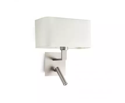 Бра с ридером Hanna никель