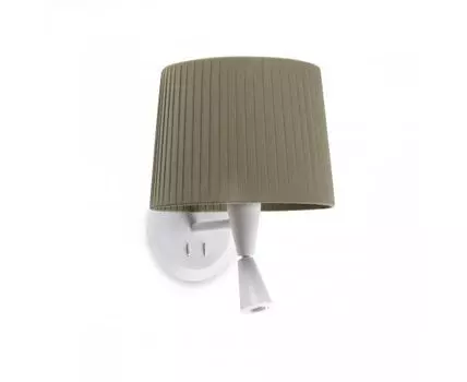 Бра с ридером Samba белый/зеленый
