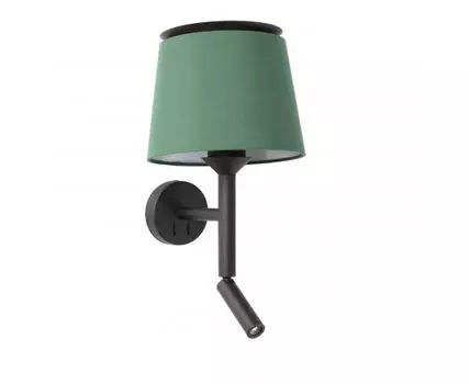 Бра с ридером Savoy черный/зеленый