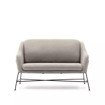 Brida 2-местный диван бежевого цвета на стальных ножках