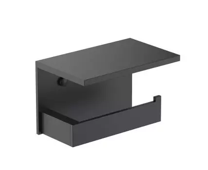 Бумагодержатель с полкой для телефона Timo Petruma 15243/03 черный