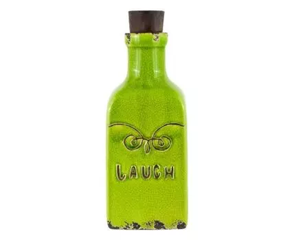 Бутыль декоративная "Солерно" (27, Зеленый, 11)