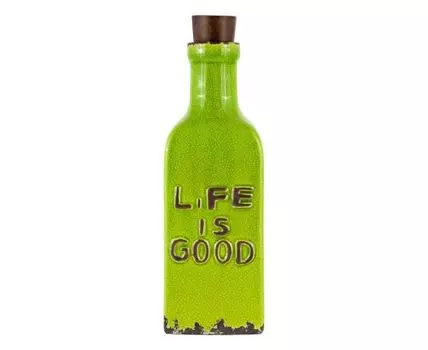 Бутыль декоративная "Солерно" (34, Зеленый, 12)