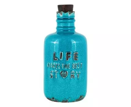 Бутыль декоративная "Торенто" (28, бирюзовый)