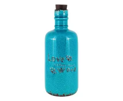 Бутыль декоративная "Торенто" (35, бирюзовый)