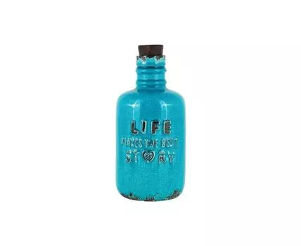 Бутыль декоративная Торенто (бирюзовый)