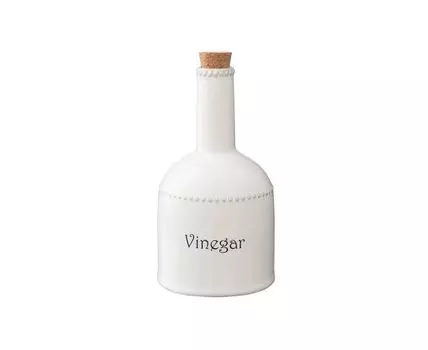 Бутылка для уксуса белого цвета Kitchen Spirit (Белый, 8,5)