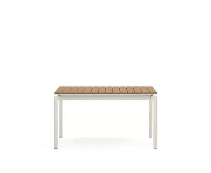 Canyelles Уличный раздвижной стол белый 140 (200) x 90 см