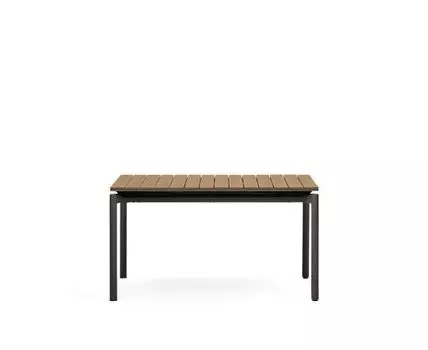 Canyelles Уличный раздвижной стол черный 140 (200) x 90 см