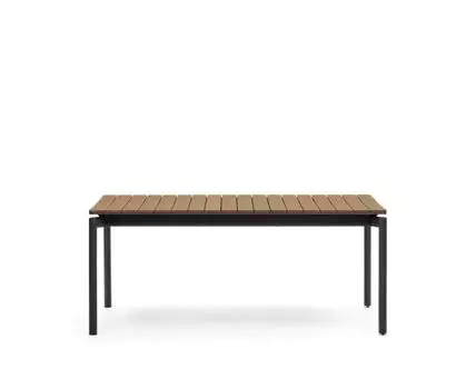 Canyelles Уличный раздвижной стол черный 180 (240) x 100 см