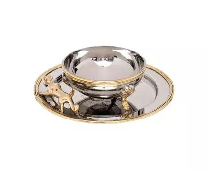 Чаша и поднос Леопард Garda Decor