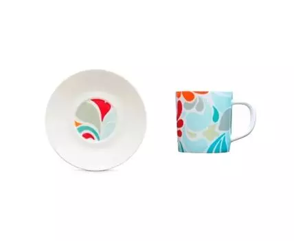 Чашка для эспрессо с блюдцем Florina (мультиколор, 11,6)