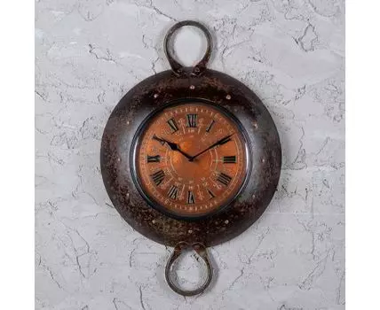 Часы настенные (60, черный, коричневый, 46)