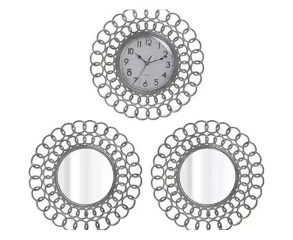 Часы настенные и 2 зеркала