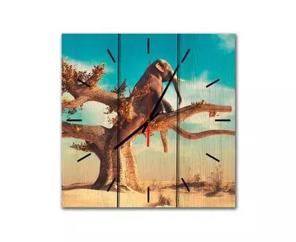 Часы Слон на дереве