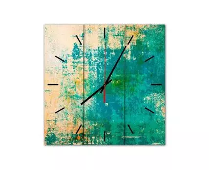 Часы Зеленый гранж