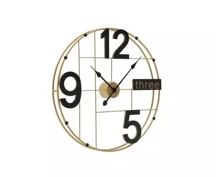 Часы (золотистый, черный, 60)