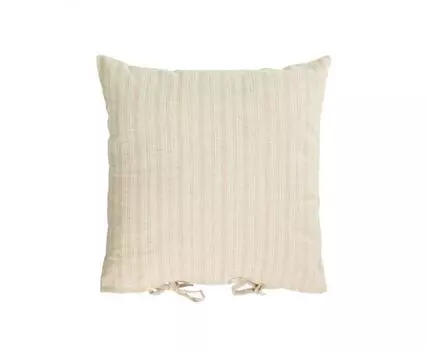 Чехол для подушки Etna из 100% льна в бежевую полоску 45 x 45 см