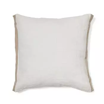 Чехол для подушки Suerta белого и бежевого цвета, 100% лен, 45 x 45