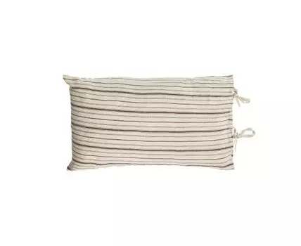 Чехол Etna из 100% льна в коричневую полоску 30 x 50 см