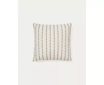 Чехол на подушку Auila из 100% хлопка с вышивкой джутом 45 x 45 см