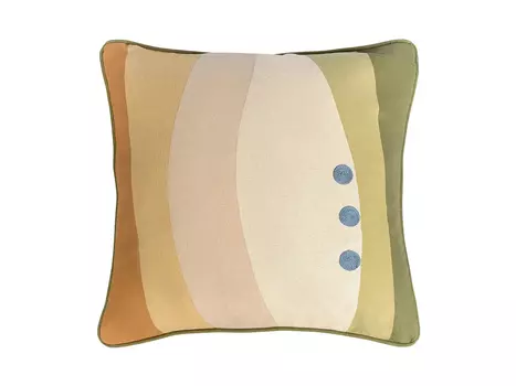 Чехол на подушку из хлопка с принтом Rice plantation Terra