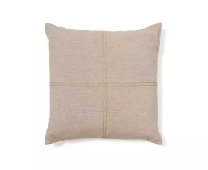 Чехол на подушку из хлопка Sulken бежевого цвета с вышивкой, 45 x 45 см