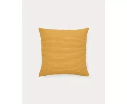 Чехол на подушку Minec горчичный 100% лен 45 x 45 см