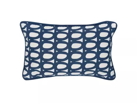 Чехол на подушку с принтом Twirl темно-синего цвета Cuts&Pieces