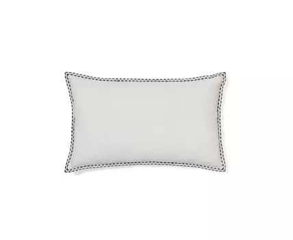 Чехол на подушку Sinet из белого льна с вышивкой, 30 x 50 см