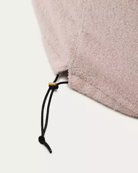 Чехол на пуф Kaeli из розового букле 43 см