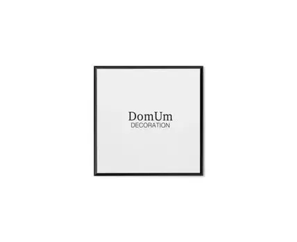 Черная рамка из алюминия ROUNDED 9 - 100х100 см (Черный, 100)