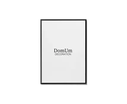 Черная рамка из алюминия ROUNDED 9 - 40x60 см (Черный, 60)